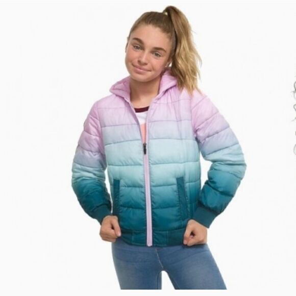 Justic lightweight packable puffer jacket New Size 18/20 - Picture 1 of 5